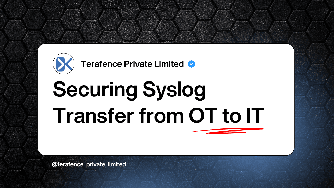 Securing Syslog Transfer from OT to IT